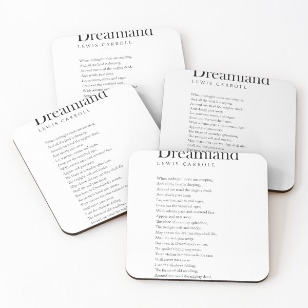Artikelvorschau, Dreamland - Lewis Carroll Poem - Literature - Typography Print 1 entworfen und verkauft von Studio Grafiikka.