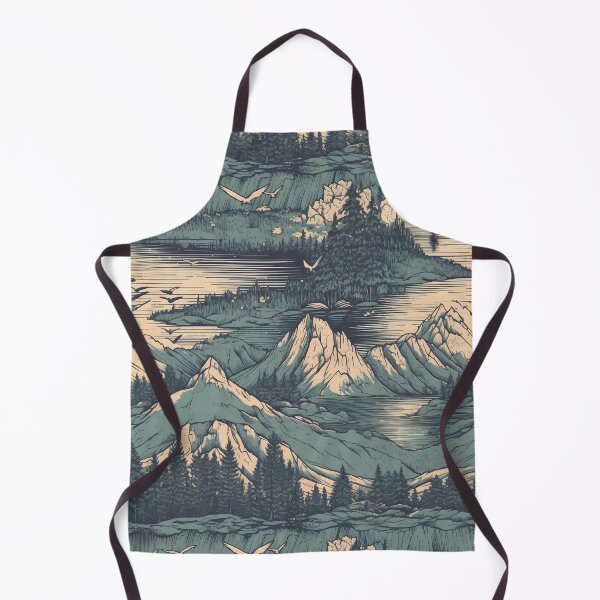 Item preview, Monochromatic Mountainous Peaks – Seamless designed and sold by GalacticLabs.