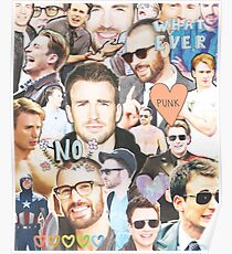 chris evans collage Poster