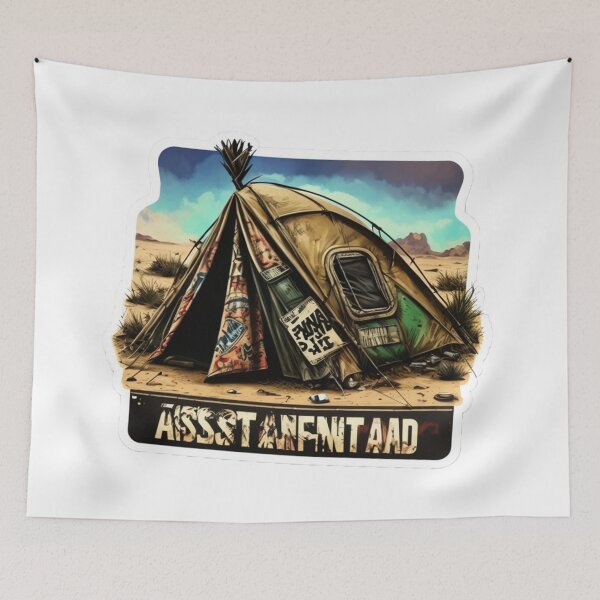 Item preview, Desert camp designed and sold by Stickermagician.