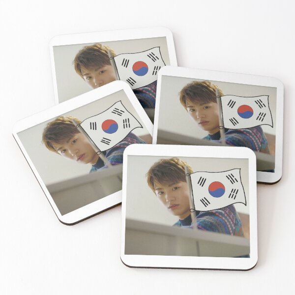 Item preview, Ahn Min-hyuk and his chopstick flag designed and sold by PurrfectPixels.