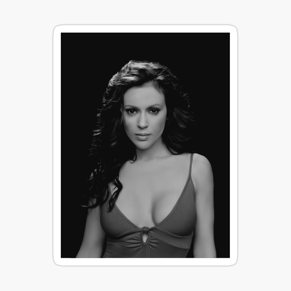 Alyssa Milano Poster By Dcpicture Redbubble