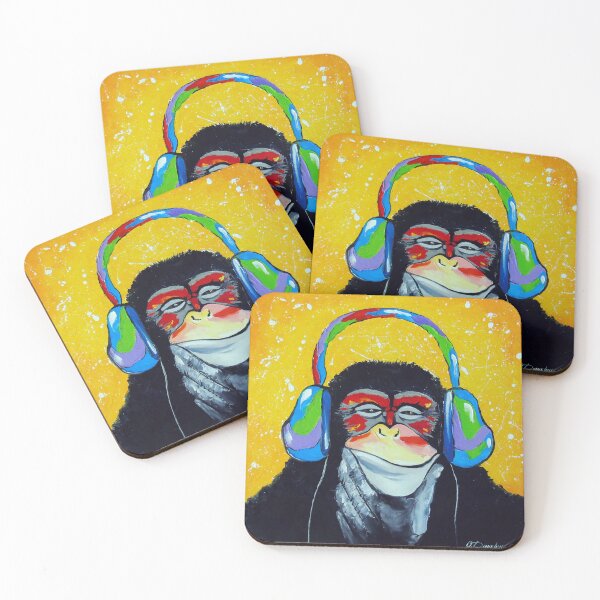 Item preview, Music lover monkey designed and sold by Olha Darchuk.