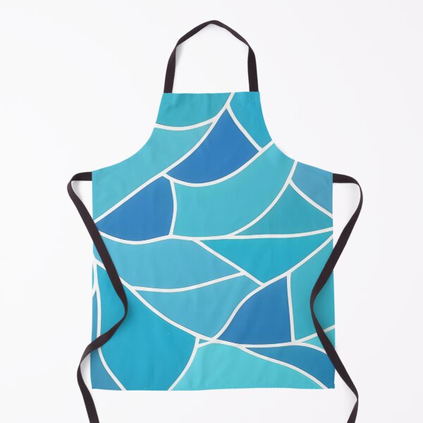 Aperçu de l'œuvre Mosaïque bleue abstraite créée et vendue par calibrit.