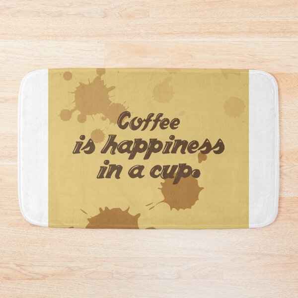 Item preview, Coffee is happiness in a cup - Coffee Poster - Coffee Quotes - Quote Prints - Cafe Decor designed and sold by Studio Grafiikka.