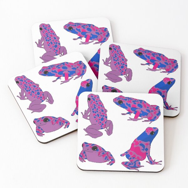 Item preview, Poison Heart Frogs / Bisexual Pride Colors designed and sold by MaddieMade.