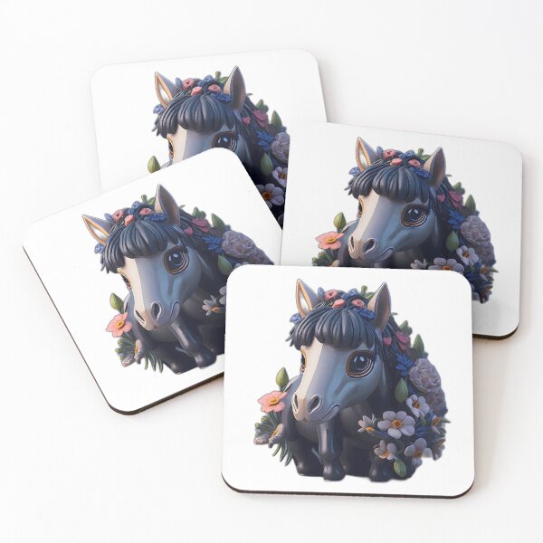Item preview, Flower Horse  designed and sold by Obsidian Ink by Wilshire.