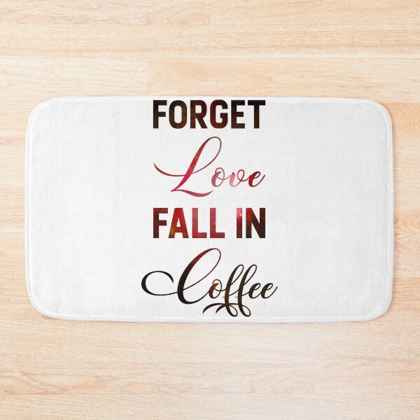Item preview, Forget Love, Fall in Coffee - Coffee Quotes - Coffee Poster - Cafe Decor - Minimal - Typography designed and sold by Studio Grafiikka.