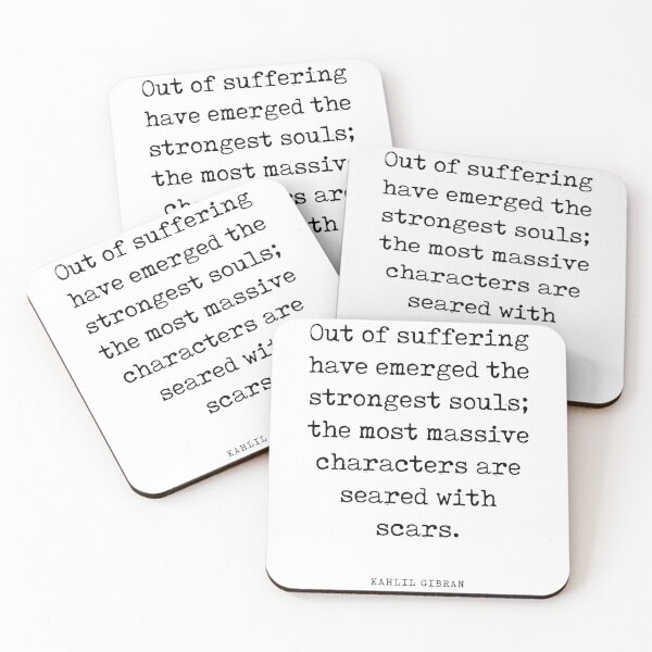 Item preview, Out of suffering emerged the strongest souls - Kahlil Gibran Quote - Literature - Typewriter Print designed and sold by Studio Grafiikka.