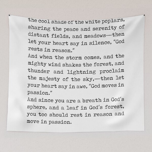 Item preview, Among the hills - Kahlil Gibran Quote - Literature - Typewriter Print designed and sold by Studio Grafiikka.