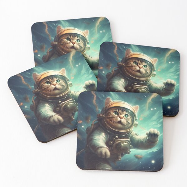 Item preview, Whiskered Wanderer: Cat Astronaut Adventures in Whimsical Realism designed and sold by Bee Happy Creative™.