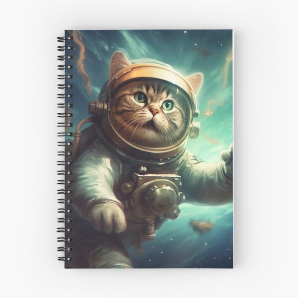 Item preview, Whiskered Wanderer: Cat Astronaut Adventures in Whimsical Realism designed and sold by Bee Happy Creative™.