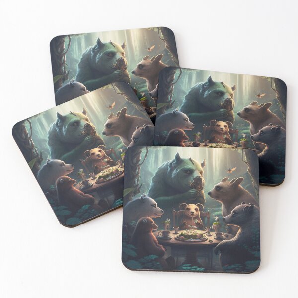 Item preview, Whispers in the Wilderness: A Delightful Luncheon of Conversing Creatures designed and sold by oanaunciuleanu.