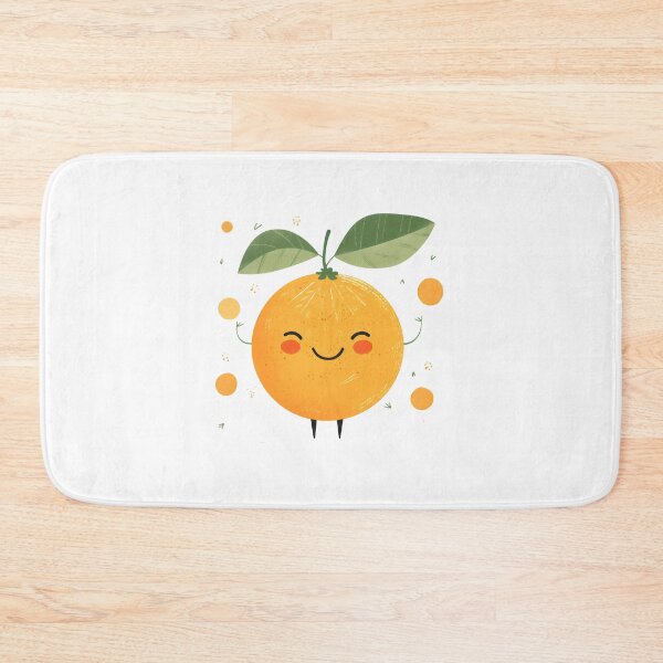 Item preview, Cute Orange Fruits Happy Lover Tangerine Citrus Face Summers designed and sold by farhanhafeez.