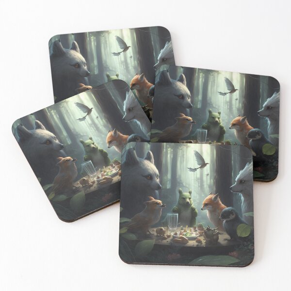 Item preview, Whispers in the Wilderness: A Delightful Luncheon of Conversing Creatures designed and sold by oanaunciuleanu.