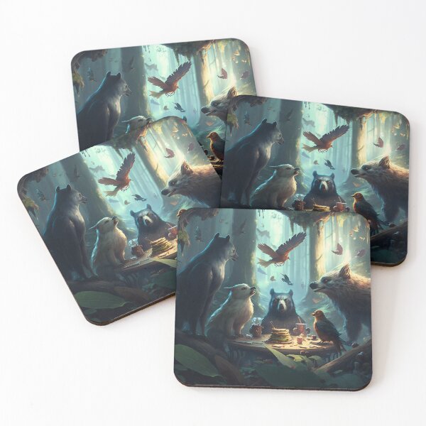 Item preview, Whispers in the Wilderness: A Delightful Luncheon of Conversing Creatures designed and sold by oanaunciuleanu.