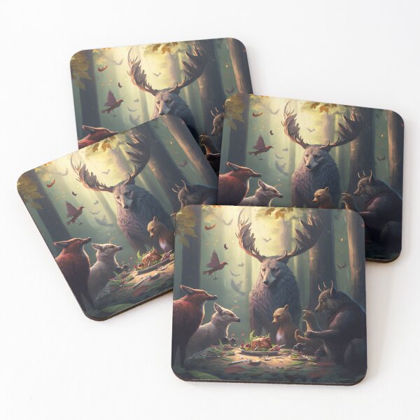 Item preview, Whispers in the Wilderness: A Delightful Luncheon of Conversing Creatures designed and sold by oanaunciuleanu.