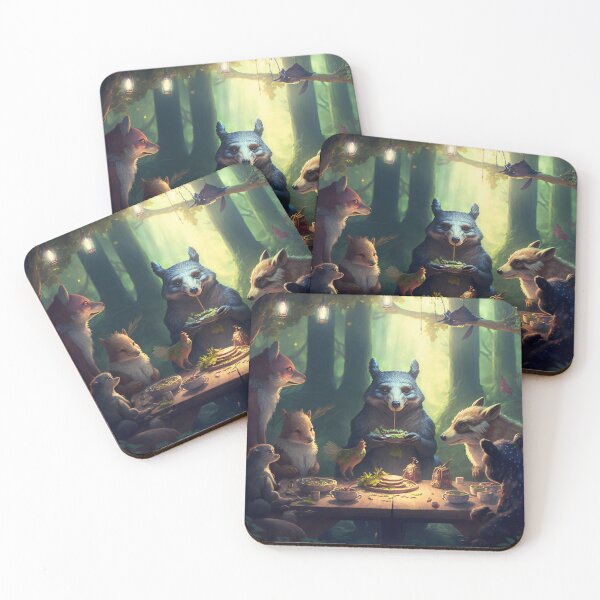 Item preview, Whispers in the Wilderness: A Delightful Luncheon of Conversing Creatures designed and sold by oanaunciuleanu.