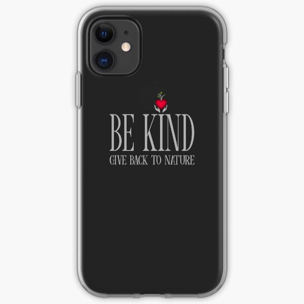 Be Kind - Text - Dark Background iPhone Soft Case