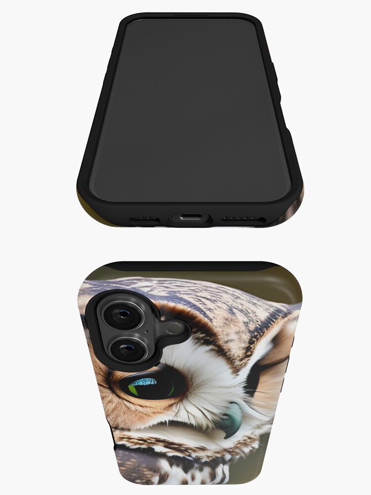 Thumbnail 3 of 4, iPhone Case, Wise Owl designed and sold by LenCarol.
