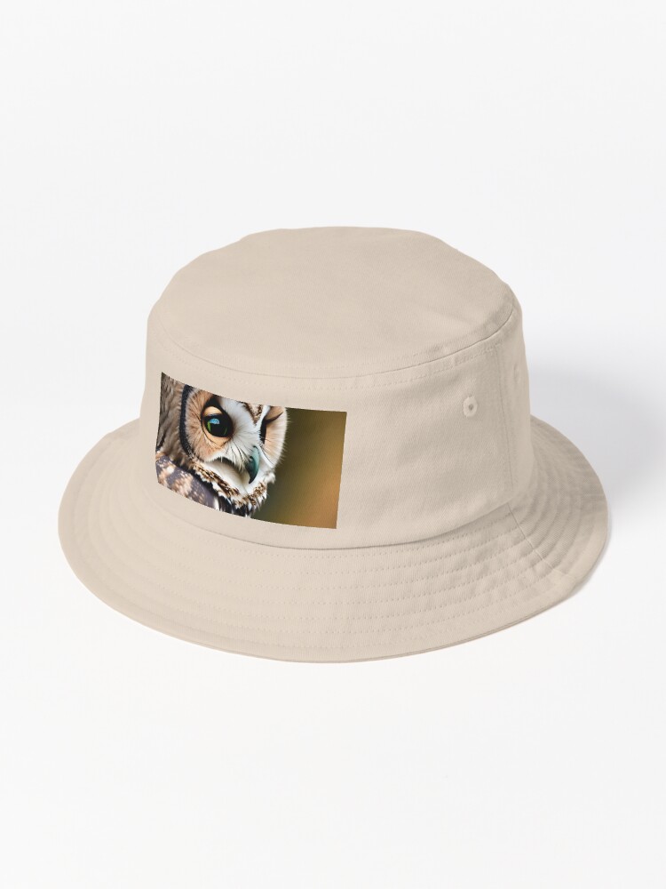 Thumbnail 1 of 6, Bucket Hat, Wise Owl designed and sold by LenCarol.