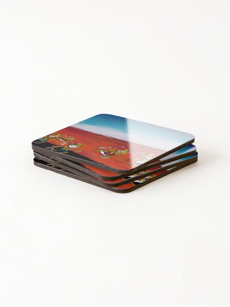 Thumbnail 4 of 5, Coasters (Set of 4), Camel Races, Boulia designed and sold by ROB51.