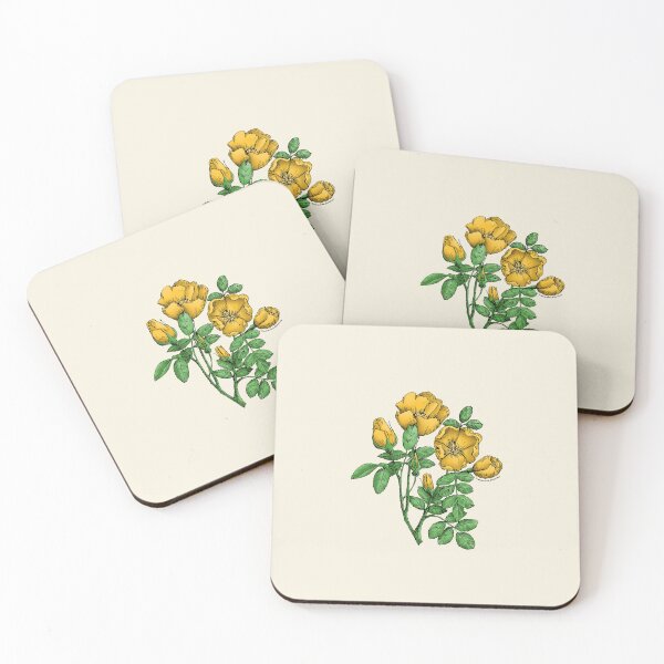 Item preview, Yellow Cupped Rose Bloom Single 1-7 Petals Almost Flat designed and sold by Rachael Taylor.