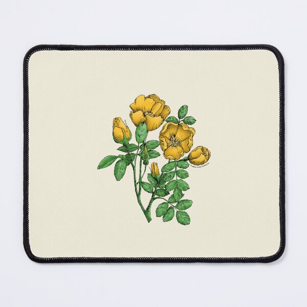 Item preview, Yellow Cupped Rose Bloom Single 1-7 Petals Almost Flat designed and sold by Rachael Taylor.