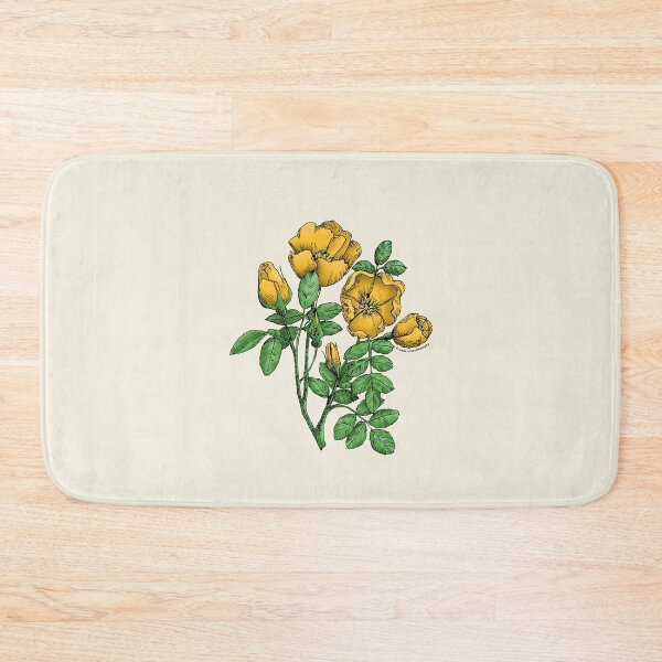 Item preview, Yellow Cupped Rose Bloom Single 1-7 Petals Almost Flat designed and sold by Rachael Taylor.