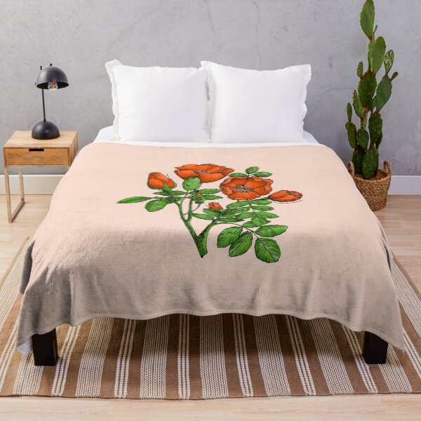 Item preview, Orange Cupped Rose Bloom Single 1-7 Petals Almost Flat designed and sold by Rachael Taylor.