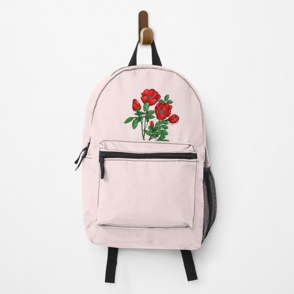 Item preview, Bright Red Cupped Rose Bloom Single 1-7 Petals Almost Flat designed and sold by Rachael Taylor.