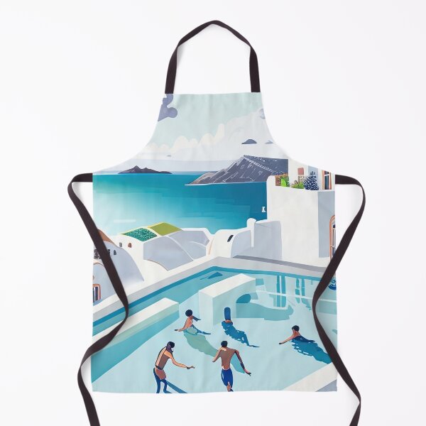 Item preview, Santorini pool designed and sold by fleurdesignart.
