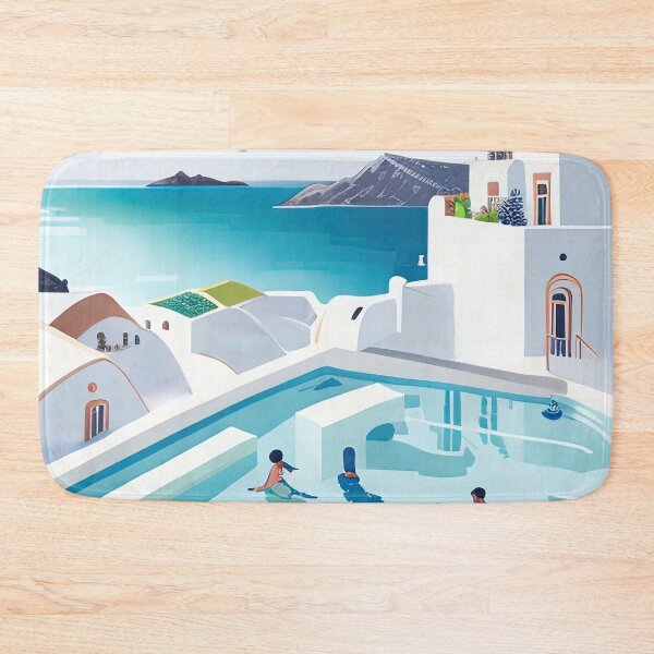 Item preview, Santorini pool designed and sold by fleurdesignart.