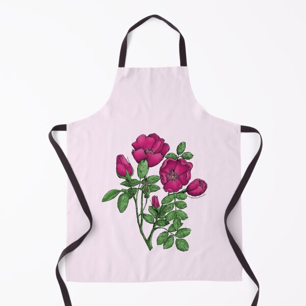 Item preview, Deep Pink Cupped Rose Bloom Single 1-7 Petals Almost Flat designed and sold by Rachael Taylor.