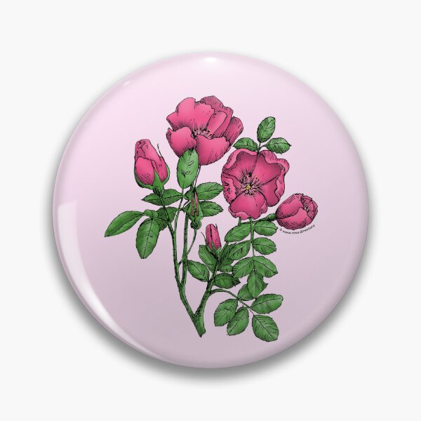 Item preview, Mid Pink Cupped Rose Bloom Single 1-7 Petals Almost Flat designed and sold by Rachael Taylor.