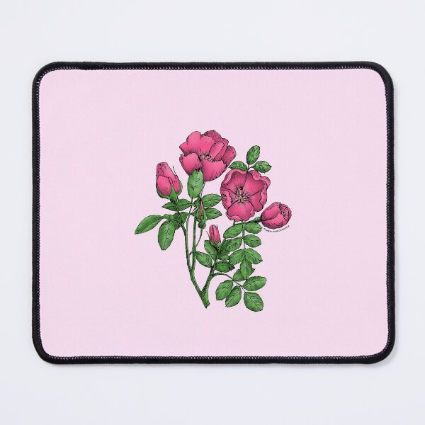 Item preview, Mid Pink Cupped Rose Bloom Single 1-7 Petals Almost Flat designed and sold by Rachael Taylor.