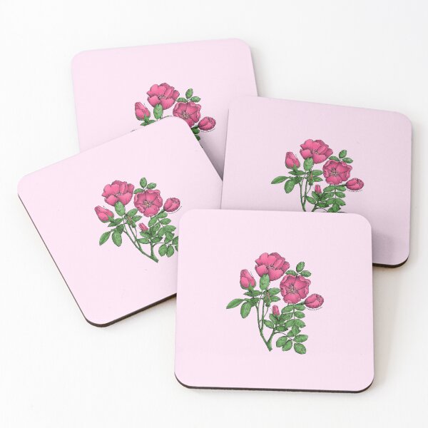 Item preview, Mid Pink Cupped Rose Bloom Single 1-7 Petals Almost Flat designed and sold by Rachael Taylor.