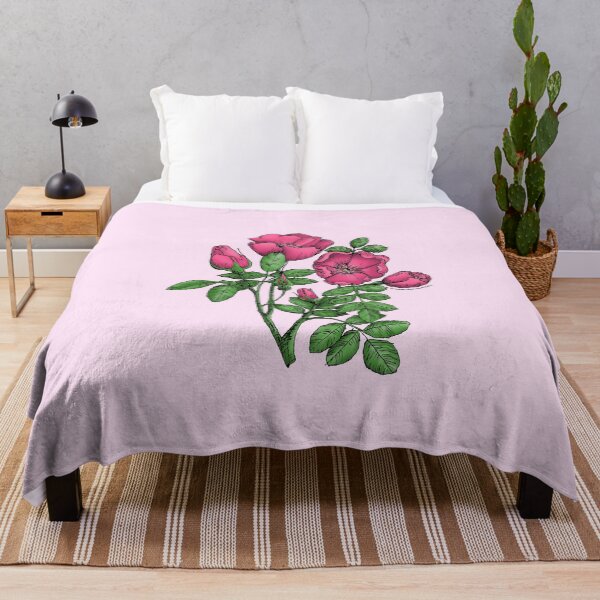 Item preview, Mid Pink Cupped Rose Bloom Single 1-7 Petals Almost Flat designed and sold by Rachael Taylor.