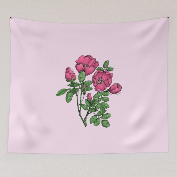 Item preview, Mid Pink Cupped Rose Bloom Single 1-7 Petals Almost Flat designed and sold by Rachael Taylor.