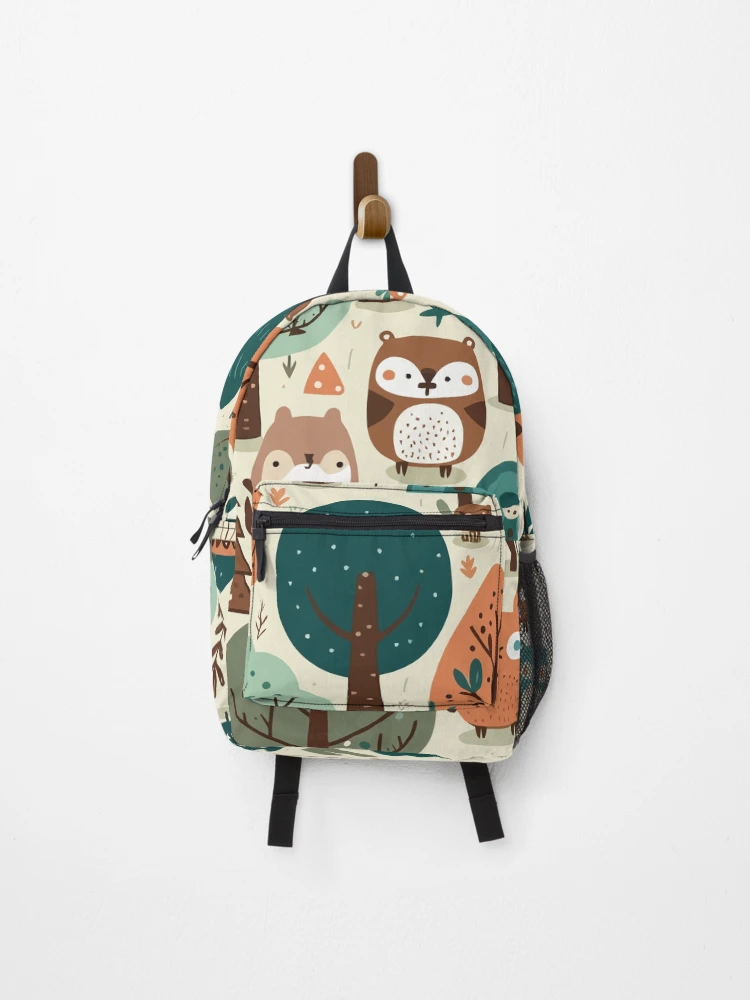 Thumbnail 1 of 3, Backpack, Cute Forest Pattern designed and sold by Amir Faysal.