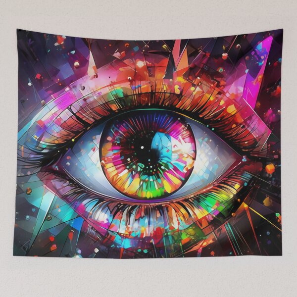 Item preview, Colorful Watercolor Eye Art designed and sold by JojoArtEvo.