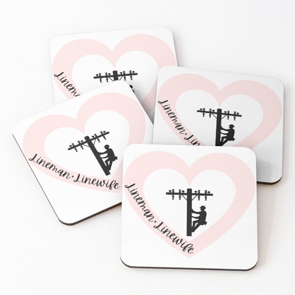 Item preview, Lineman Linewife l Pink Heart designed and sold by GabbyC03.