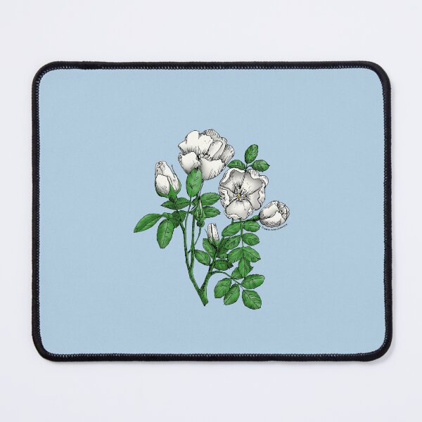 Item preview, White Cupped Rose Bloom Single 1-7 Petals Almost Flat designed and sold by Rachael Taylor.