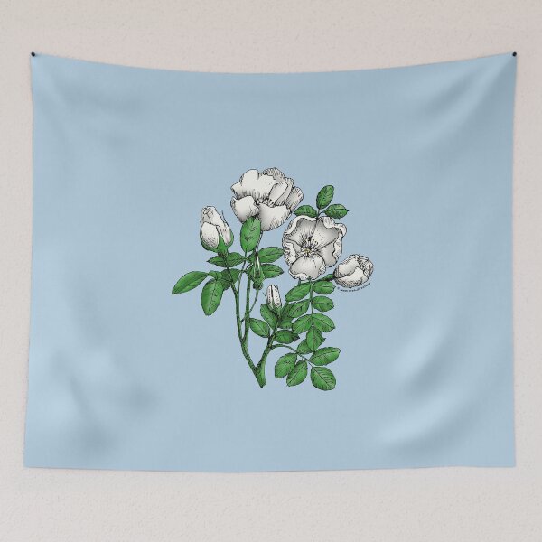 Item preview, White Cupped Rose Bloom Single 1-7 Petals Almost Flat designed and sold by Rachael Taylor.
