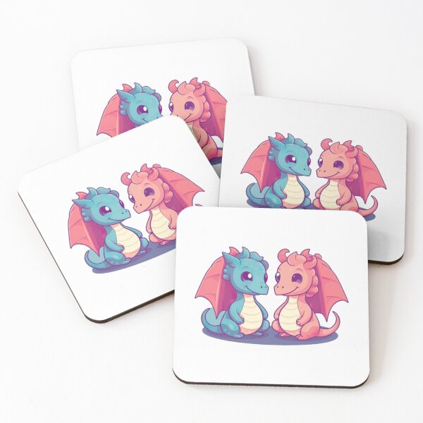 Item preview, Cute dragons in love - dragon couple designed and sold by unknown-places.