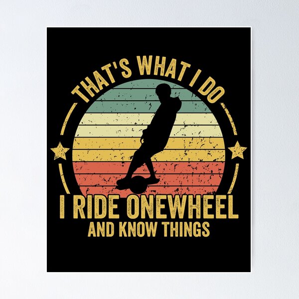 Item preview, vintage onewheel design - funny gift for one wheel lovers  designed and sold by QUEEN-WIVER.