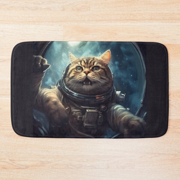 Item preview, Cosmic Conqueror: Hyper-Detailed Portraits of Astronaut Cat in Steampunk Space designed and sold by Bee Happy Creative™.