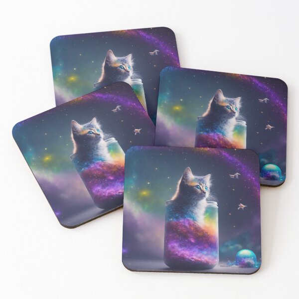 Item preview, The Magical Cat: A Surreal Galactic Photograph designed and sold by cristian-aguedo.