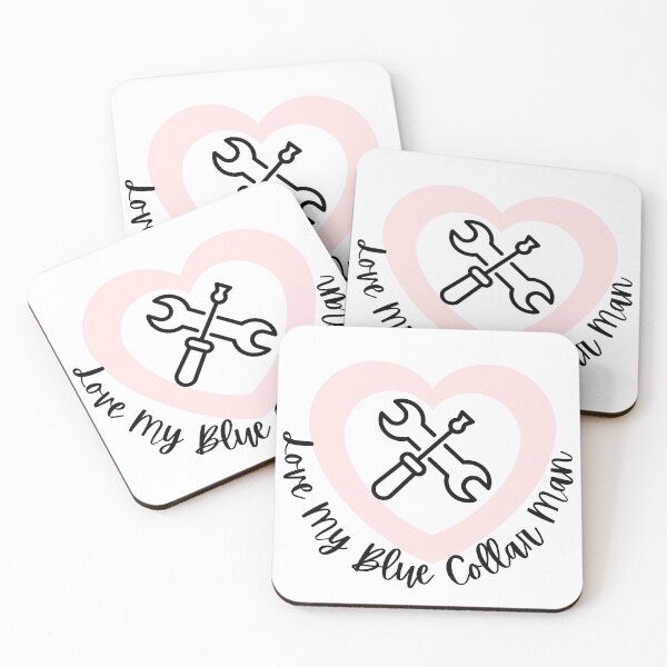 Item preview, Love My Blue Collar Man l Pink Heart designed and sold by GabbyC03.
