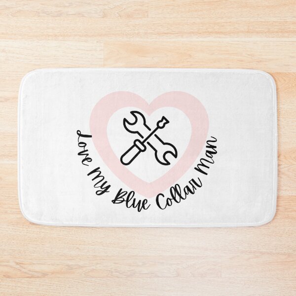 Item preview, Love My Blue Collar Man l Pink Heart designed and sold by GabbyC03.